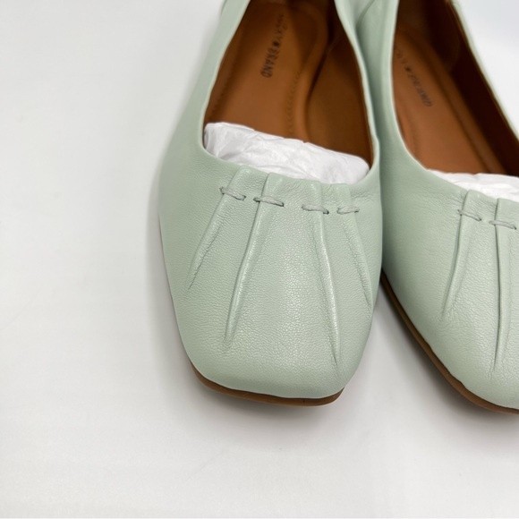 Lucky Brand Womens Size 8 Pastel‎ Light Seafoam Green Leather Ballet Flats Shoes - Picture 6 of 16